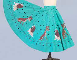 Vintage Lady And The Tramp Skirt