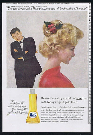  Vintage Paul Anka Promo Ad For Halo Shampoo