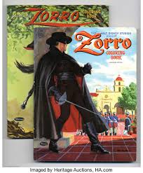 Vintage Zorro Coloring Books