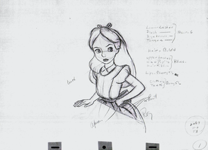 Walt ディズニー Sketches - Alice