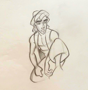  Walt 迪士尼 Sketches - Prince 阿拉丁