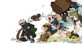anime - kakashi dogs summon wallpaper