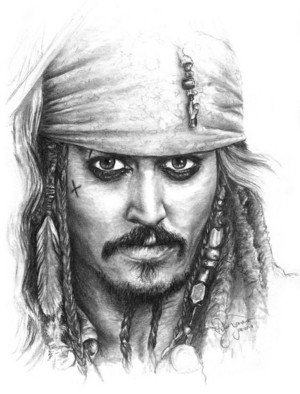  *Jack Sparrow Art :Pirates Of The Caribbean*