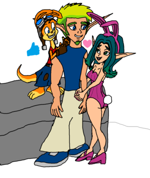 ! ! ! Keira Hagai Flirting Jak Love Nicely (with Daxter)