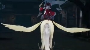  Daqiao rides on a Pegasus