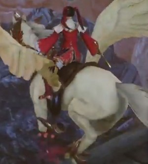  Daqiao rides on a Pegasus