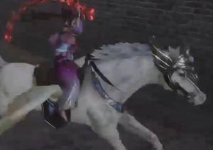  Diaochan riding an Beautiful Pegasus
