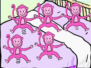  Five Lïttle Monkeys Jumpïng On The ベッド | UK Nursery Rhymes によって MyVoxSongs