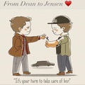 From Dean to Jensen - supernatural photo