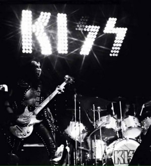 Gene and Peter ~Houston, Texas...October 4, 1974 (KISS Tour) 
