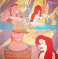 Hercules and Ariel - disney fan art