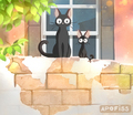 Jiji and Kitten - studio-ghibli fan art