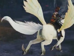  Kai riding on an Pegasus