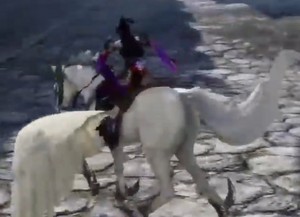  Lady Noh rides on an White Pegasus