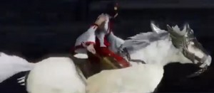  Okuni riding on a Pegasus