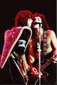 Paul and Ace ~London, England...September 9, 1980 (Unmasked World Tour)  - kiss photo