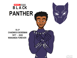  R.I.P The Legend Chadwick Boseman Black Panther. Wakanda Forever..