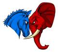 Republican versus Democrat  - us-republican-party fan art