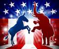 Republican versus Democrat  - us-republican-party fan art