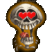 Skull Head Feeling Love - halloween icon