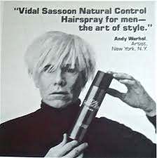 Vintage Promo Ad For Vidal Sassoon Natural Hold Hairspray For Men