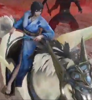  Wang Yi riding an White Pegasus