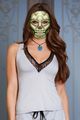 Woman with Skull Mask - halloween wallpaper