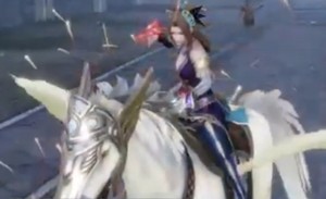  Zhang Chunhua riding an Pegasus