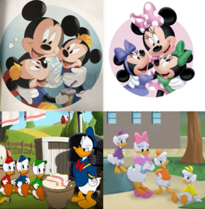  ! ! ! ! ! ! ! Mickey and Donald's Nephews and Minnie and Daisy's Nieces