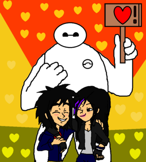  Big Hero 6 Hiro and Gogo on First datum with Baymax (Friends)