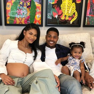 Chanel Iman and her family 