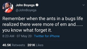  John Boyega's showerthoughts