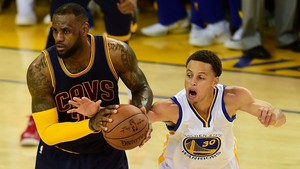 LeBron James and Stephen Curry 