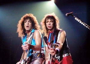  Paul and Vinnie ~London, England...October 23, 1983 (Lick it Up World Tour)