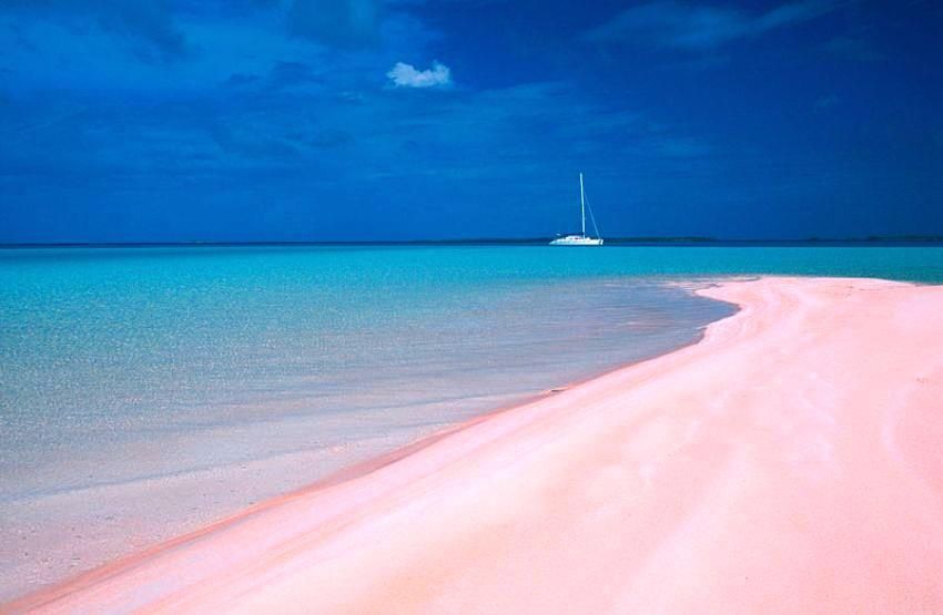 Beautiful Pink Sand Beaches Around the World