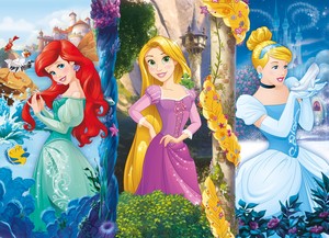  Ariel, Rapunzel and Золушка