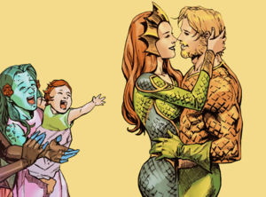  Arthur, Mera and Andy in Aquaman || Issue no. 65