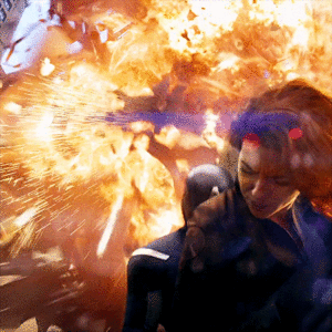  topi, cap and Natasha || The Avengers (2012)