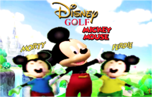  디즈니 Golf Mickey and Morty with Ferdie (Fanart) (Logos)