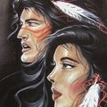 Elvis And Priscilla As Native Americans - elvis-presley fan art