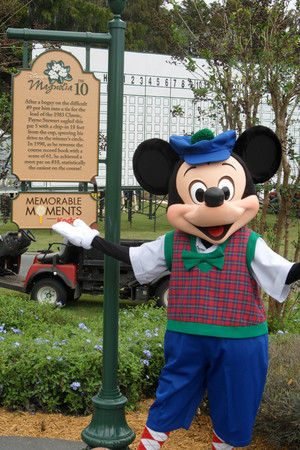  Golfing With Mickey topo, mouse