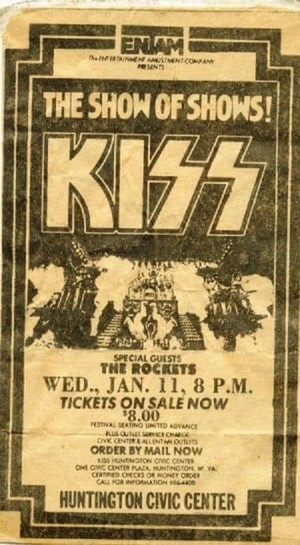  किस ~Huntington, West Virginia...January 11, 1978 (ALIVE II Tour)