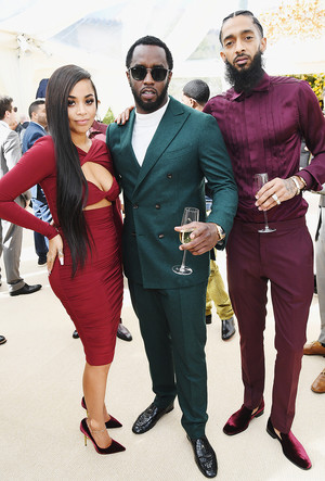 Lauren London, P. Diddy and Nipsey Hussle
