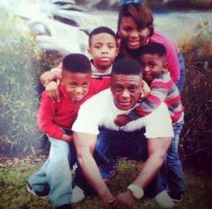Lil Boosie with his kids