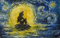 Little Mermaid Starry Starry Night - disney fan art
