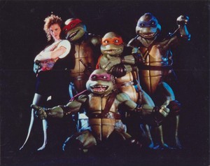  My Actress Friend Judith Hoag with the Teenage Mutant Ninja Turtles
