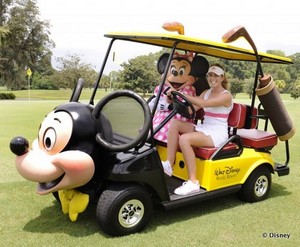 Paula Creamer And Mickey Mouse