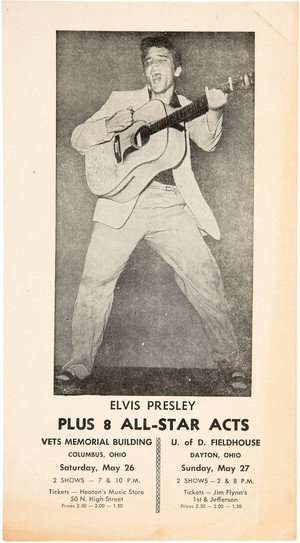 Vintage 1956 Concert Tour Poster