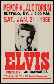 Vintage Elvis Presley Concert Tour Poster