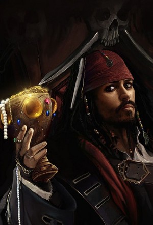  Walt disney fã Art - Captain Jack Sparrow